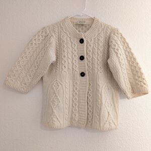 Merino Wool Kilronan Knitwear XS Cardigan